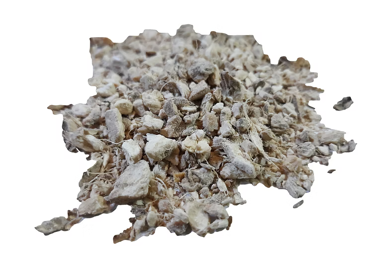 Ginger root cut